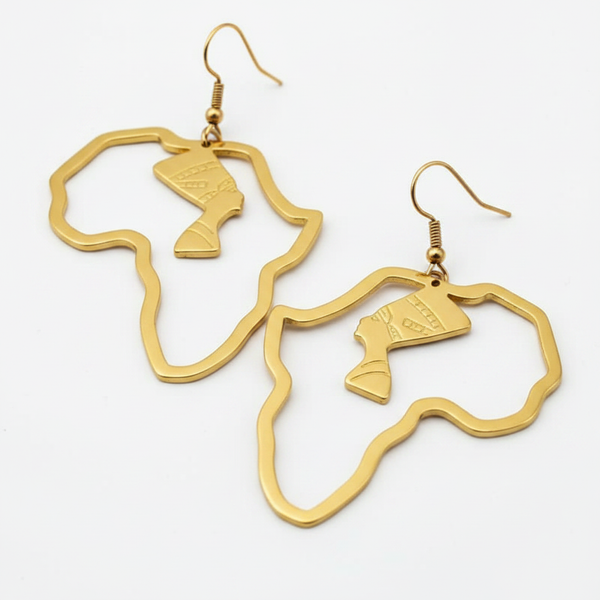 Close-up Nefertiti Earrings