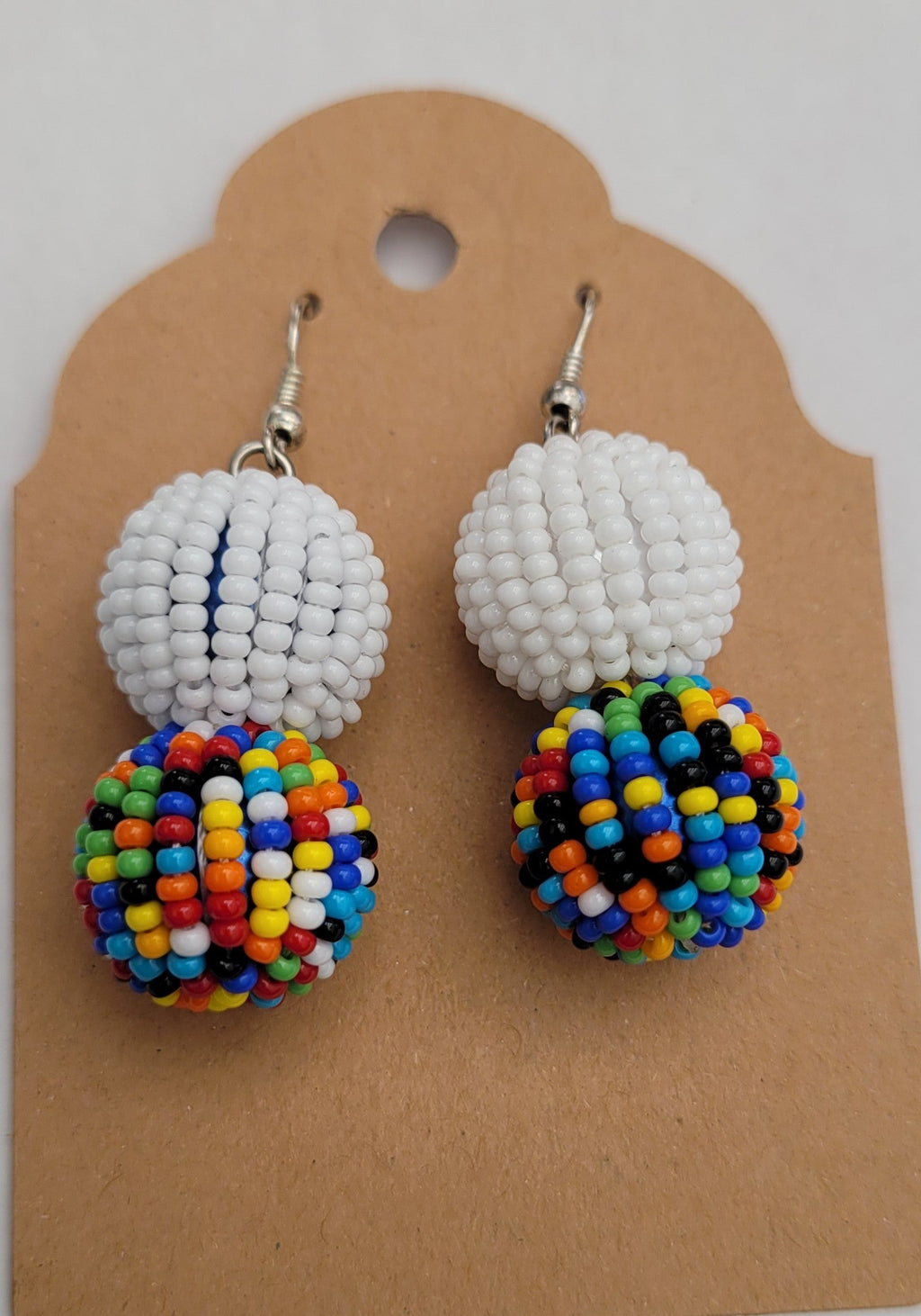 Halima Multicolored Handmade Seed Beads  earrings 2