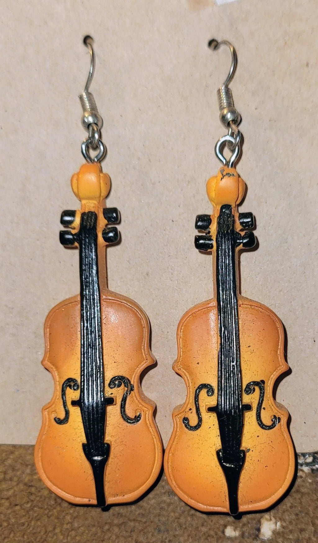Violin Earrings Music Jewelry Unique Handmade Gift for Music Lovers 🎶
