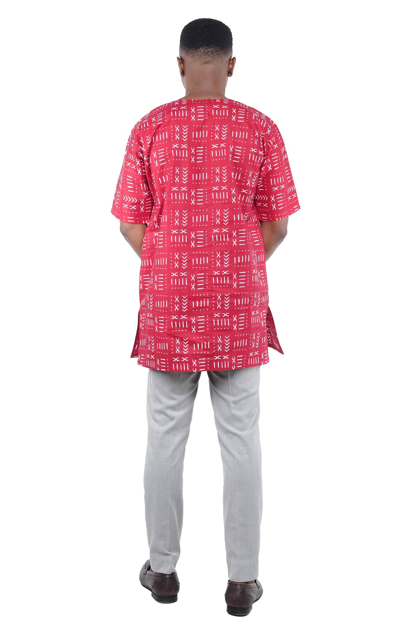 African Men's Short Sleeves Shirt