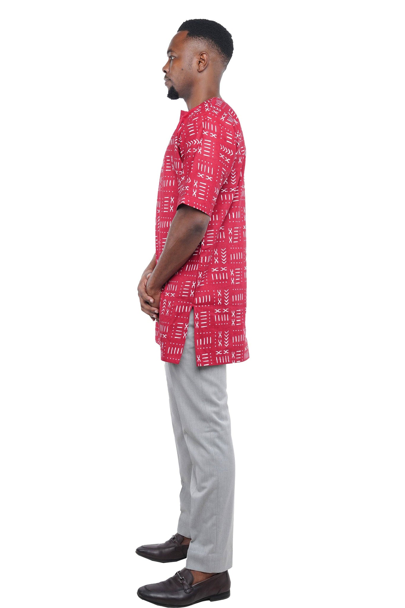 African Men's Short Sleeves Shirt