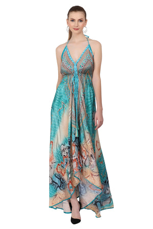 Printed multicolored sundress