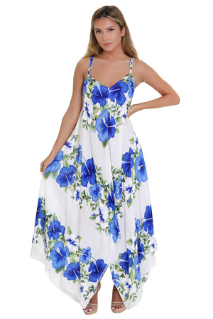 Floral print Beach sundress dress one size fit most