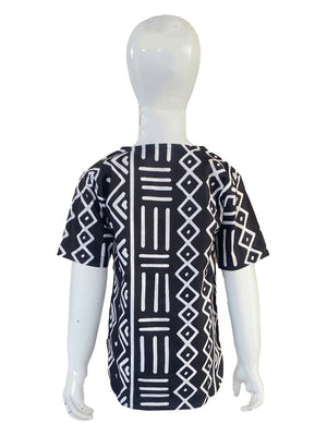 African Ankara Kente Shirt For Kids