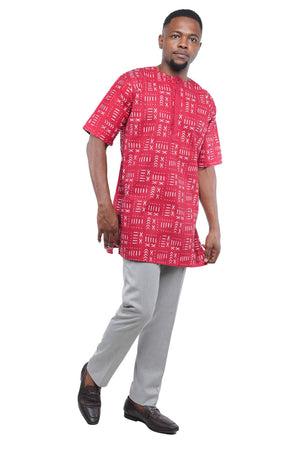 African Men's Short Sleeves Shirt