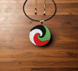 Shanga beaded necklace set