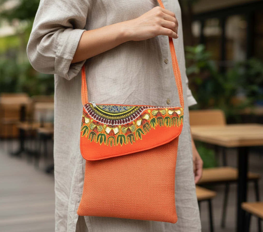 Close-up of bag details