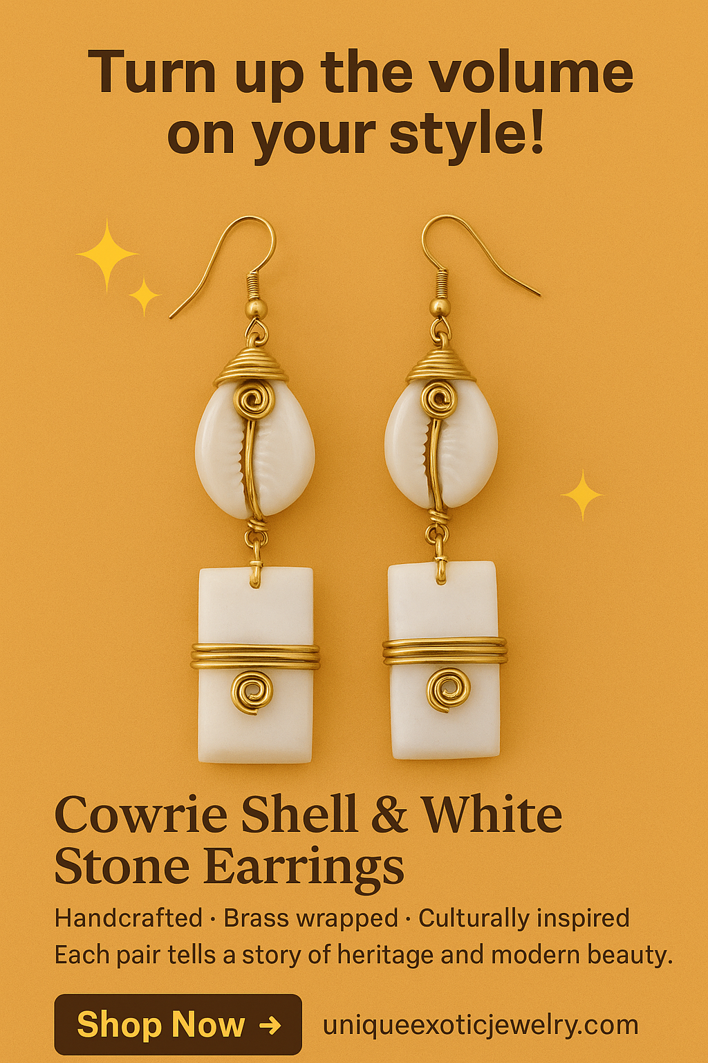 Umoja handmade dangle earrings