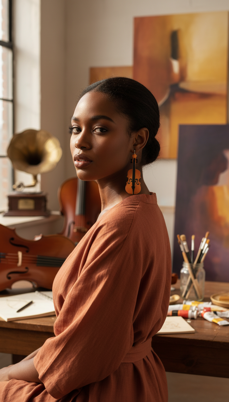 Lifestyle shot in artistic setting