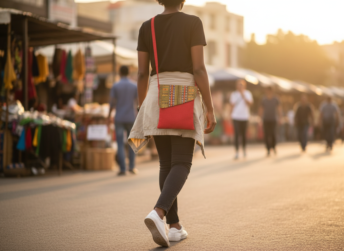 Model carrying bag - back view