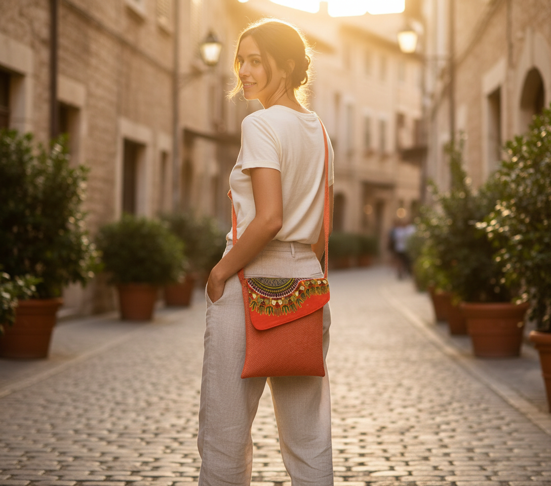 Model carrying bag - back view