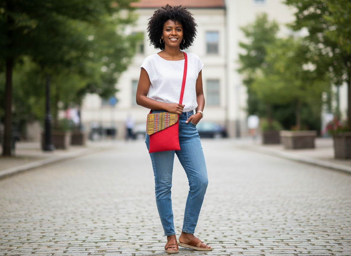 Model carrying bag - front view