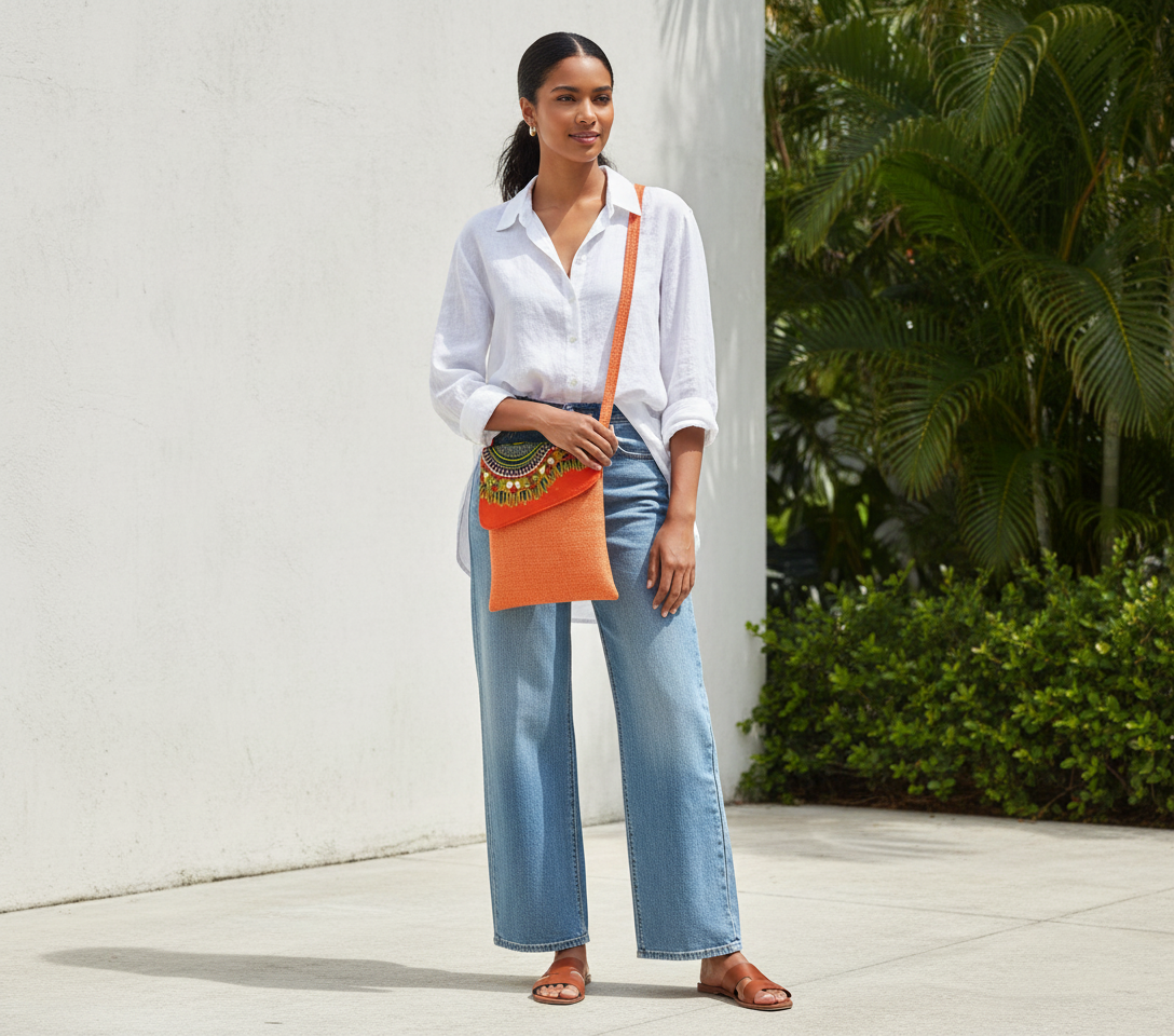 Model carrying bag - front view