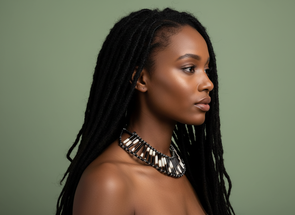 Model with locs