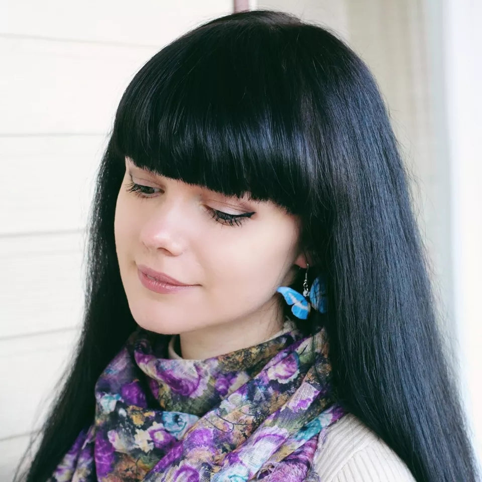 Butterfly acrylic small hook multicolored earrings