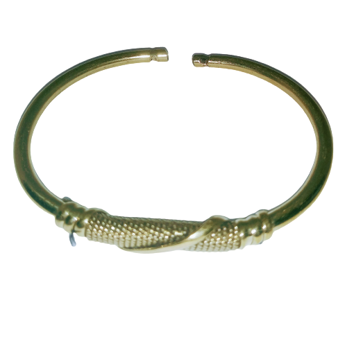 AFRICAN BRASS GOLD BRACELET BANGLE -JEWELRY – Unique Exotic