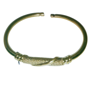 AFRICAN BRASS GOLD BRACELET BANGLE -JEWELRY