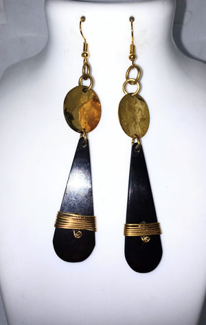 Urembo Handcrafted maasai dangle hook  earrings