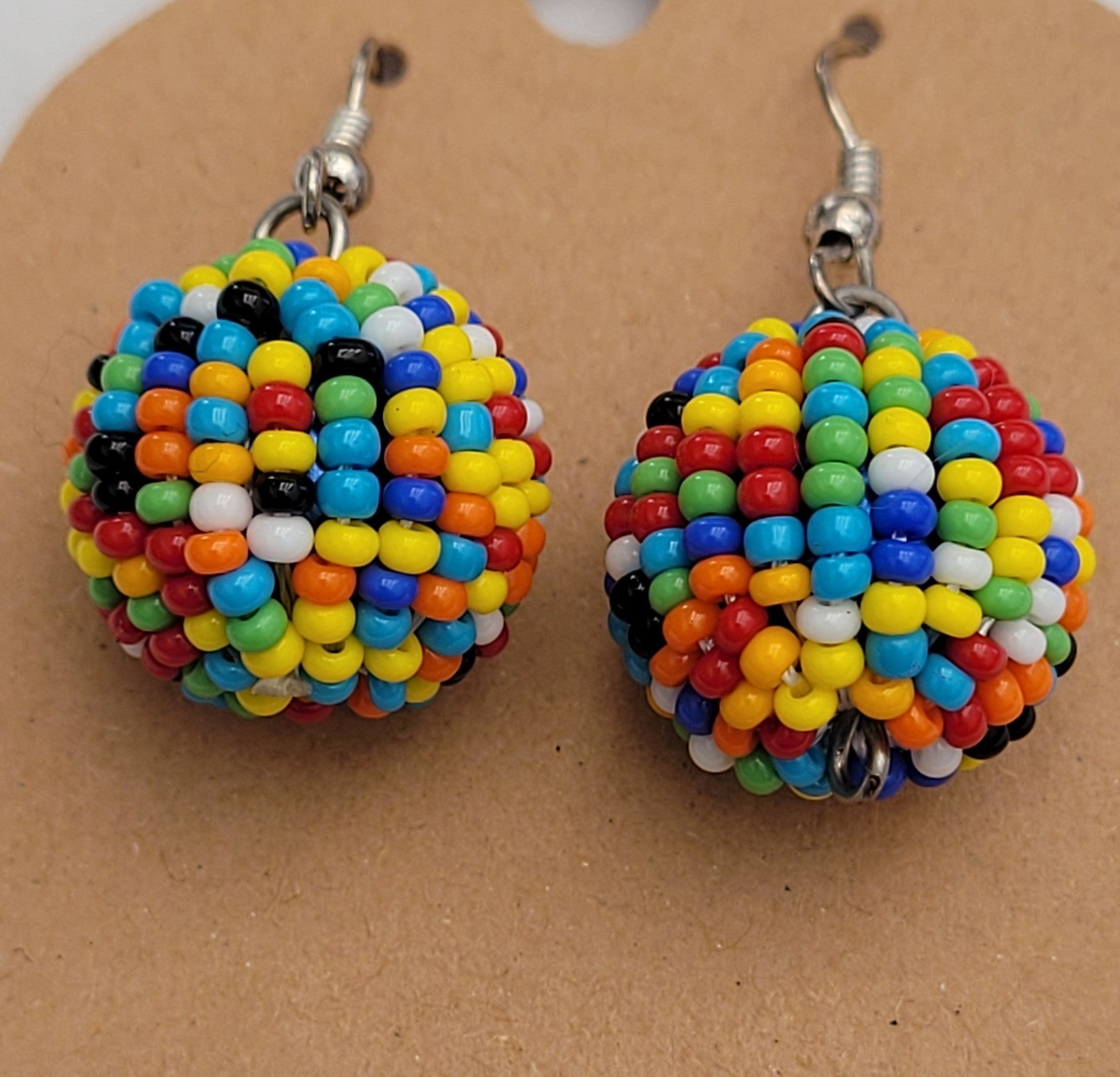 Halima Multicolored Handmade Seed Beads  earrings