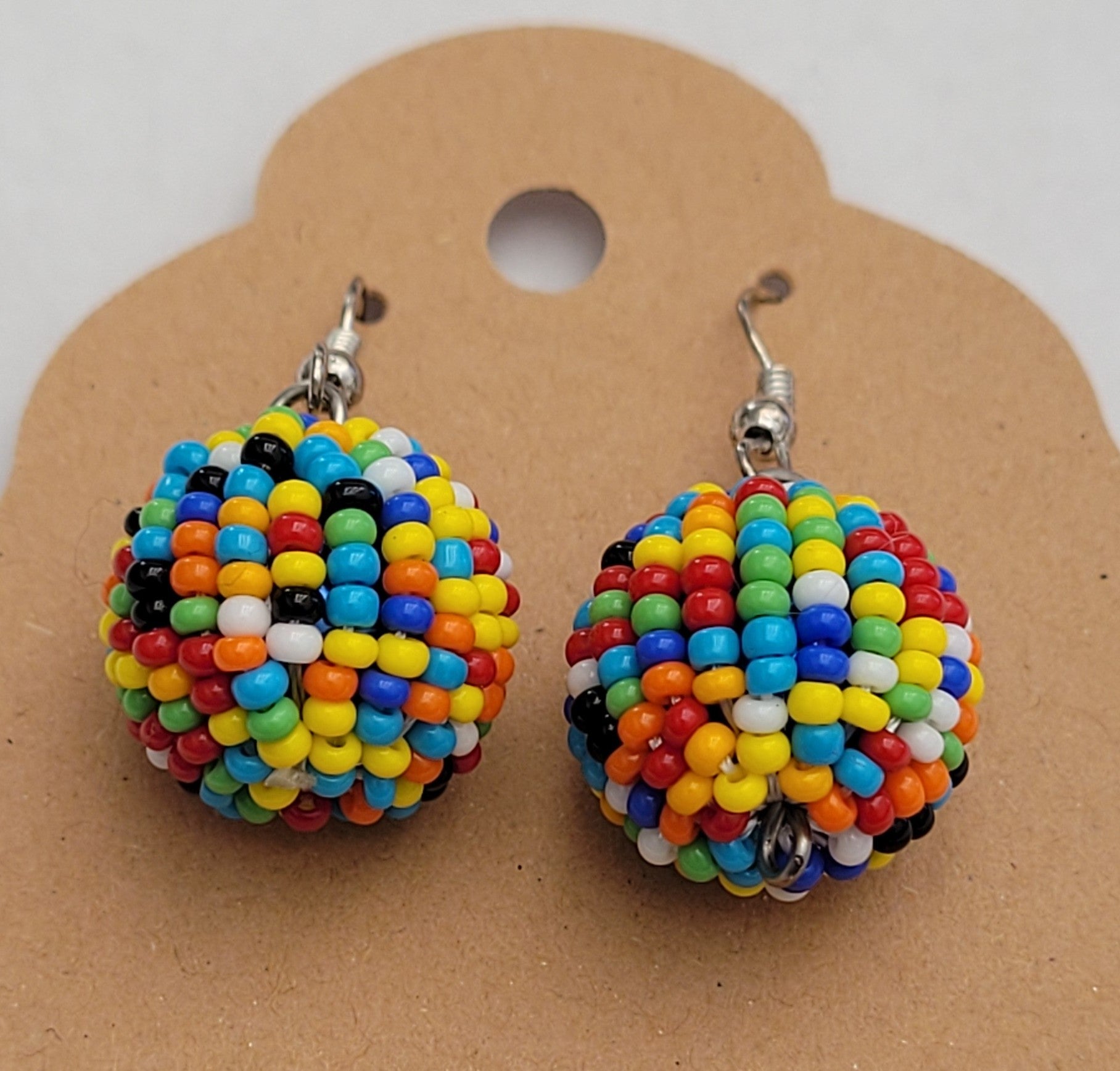 Halima Multicolored Handmade Seed Beads  earrings