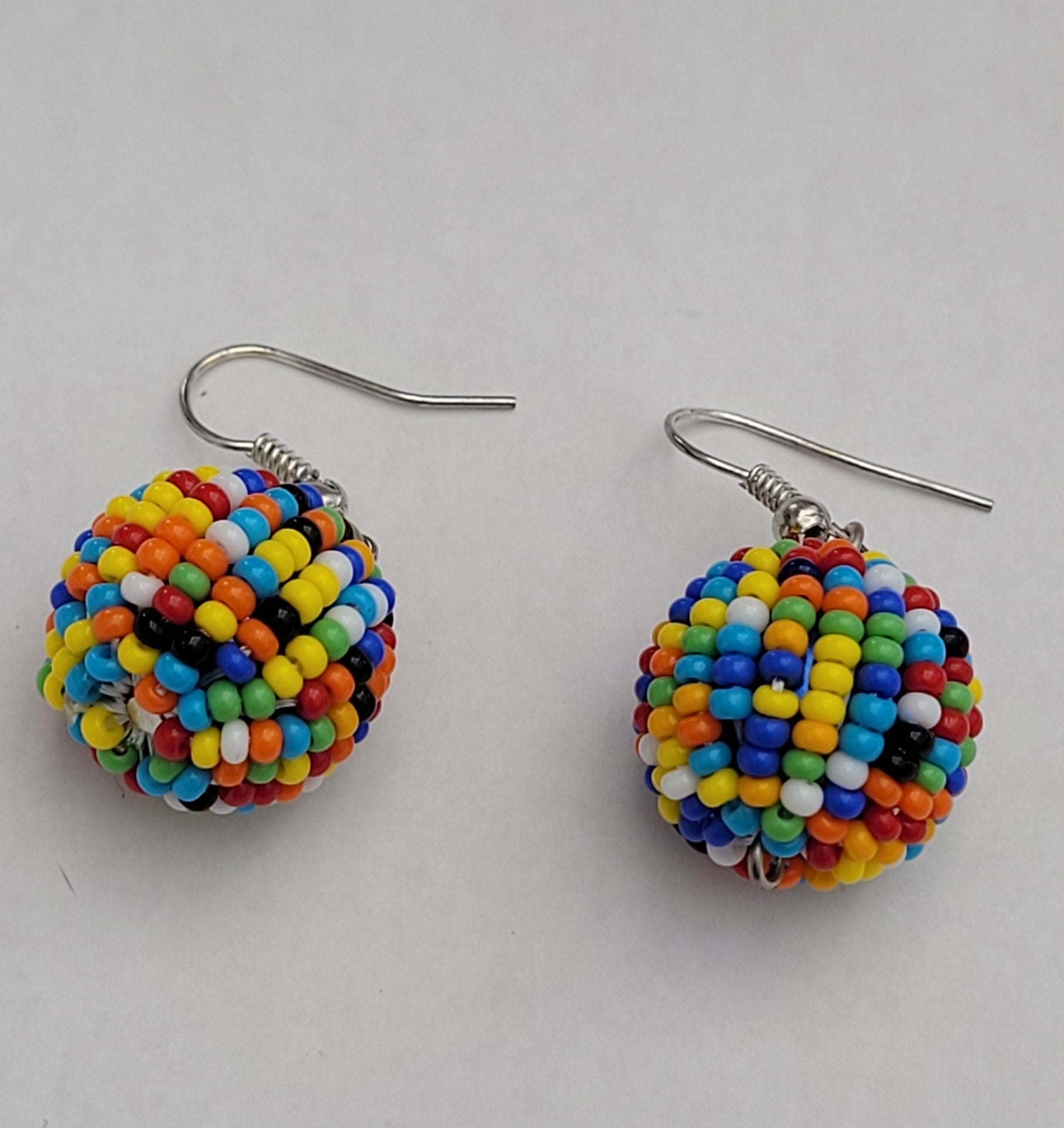 Halima Multicolored Handmade Seed Beads  earrings