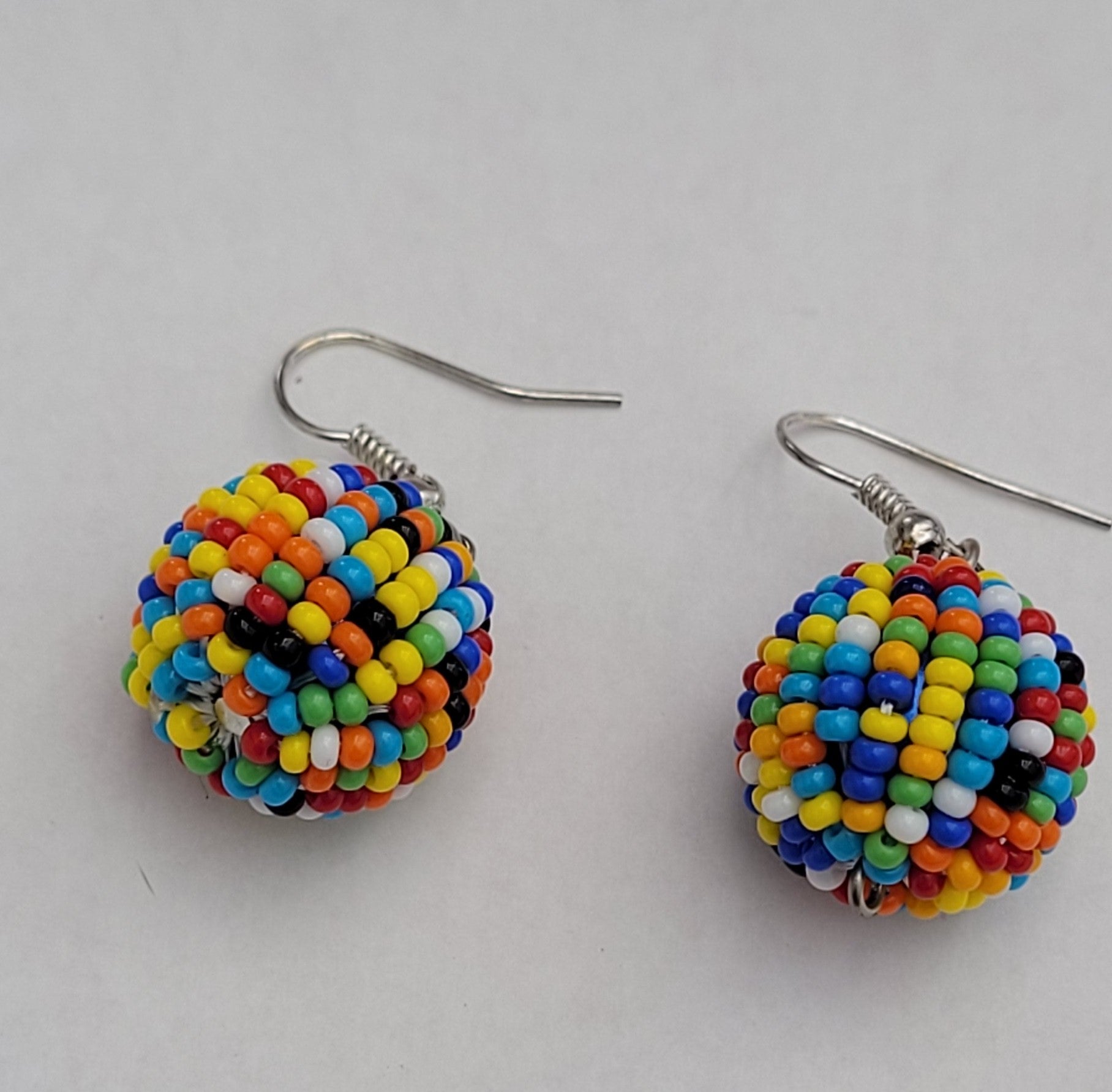 Halima Multicolored Handmade Seed Beads  earrings