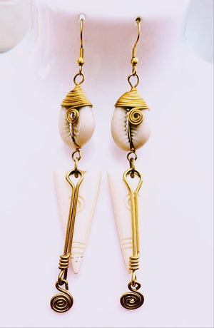 Uzuri handmade  Dangle hook Earrings