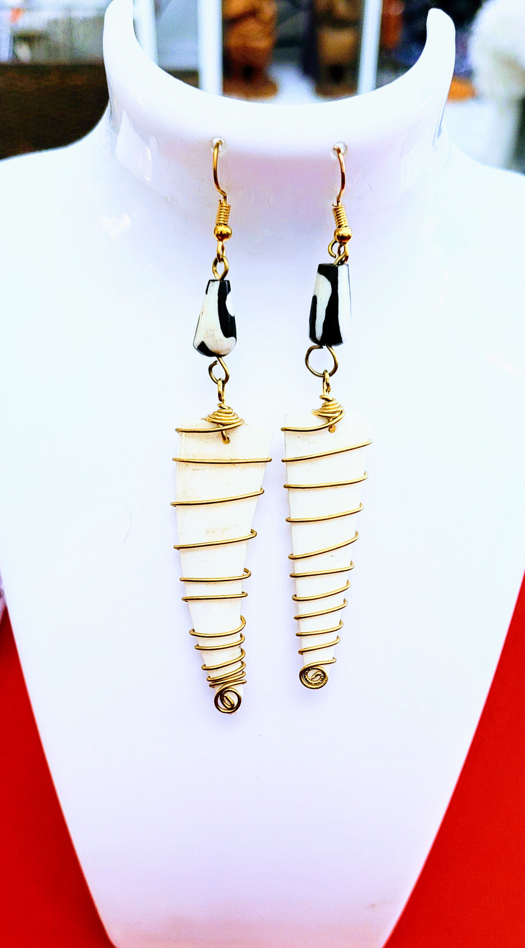 Mali handmade dangle earrings