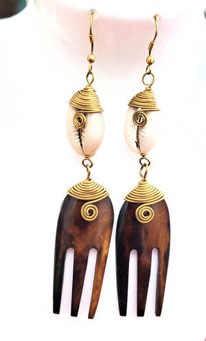 Kichana Brown dangle Earrings style2