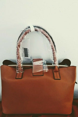 NWT Just Fab satchel Purse Shoulder Bag Tan