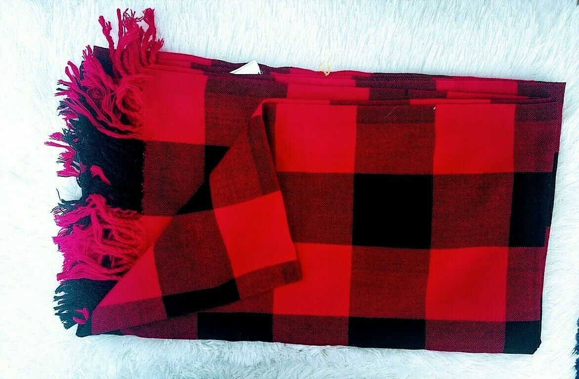 Picnic and Throw Blanket - African American Clothing for Men / Women; Massai Shuka Red Checkered