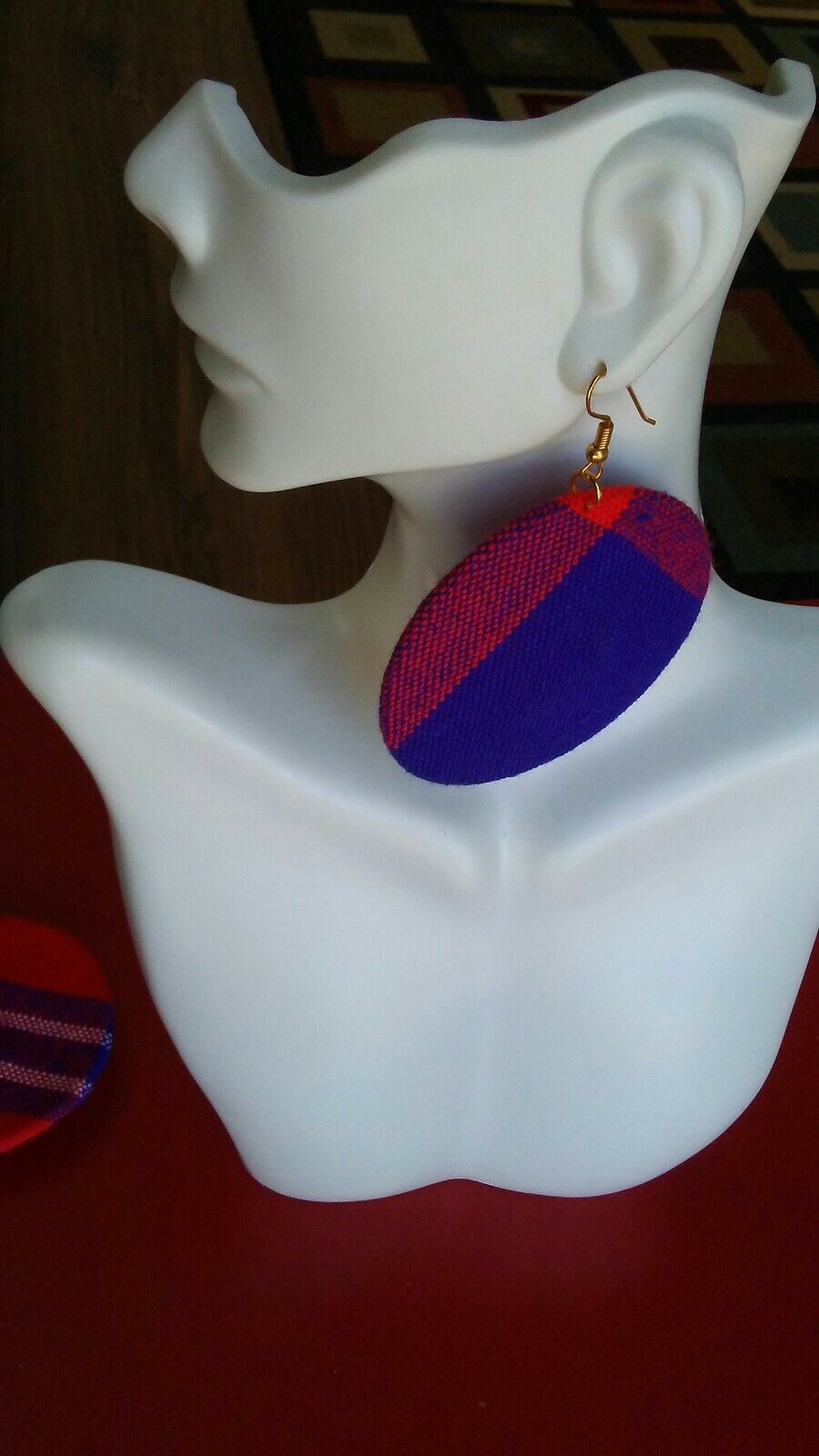 African maasai Prints Hook dangle drop Earrings