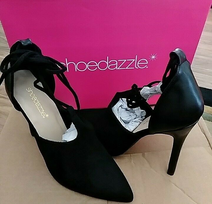 New Black pointy toe pumps Heels Size 8