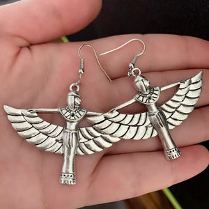 Egyptian Goddess of Isis dangle drop Earrings