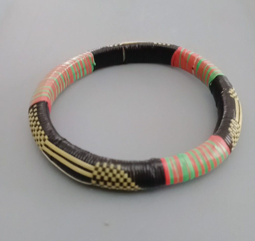 Handcrafted multicolored Tuareg bracelet/ bangles