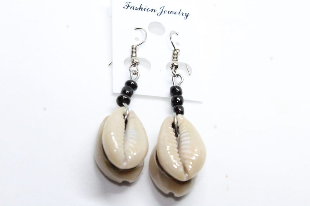A Touch of Cowrie shells earrings
