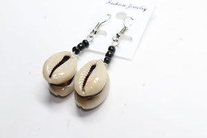 A Touch of Cowrie shells earrings