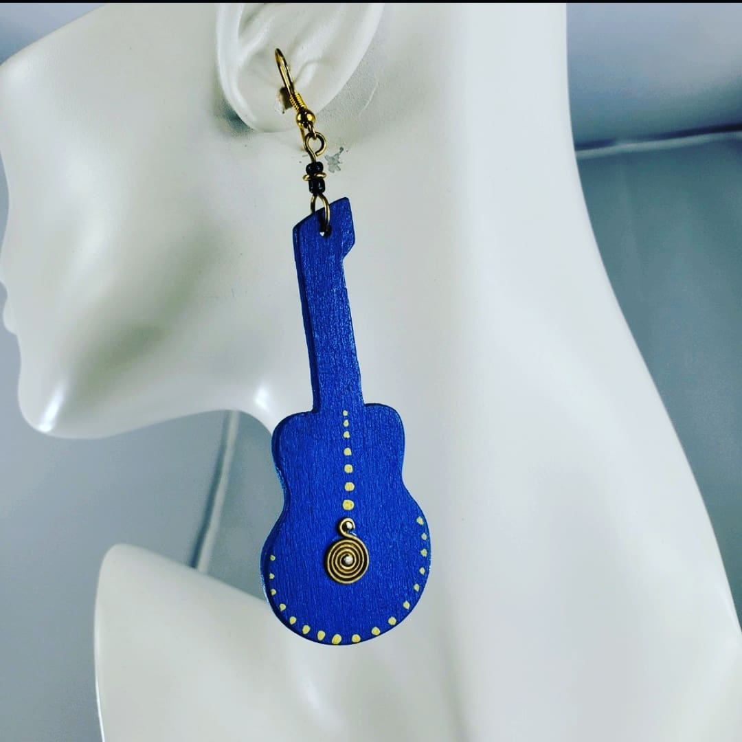 Guitar Music earrings