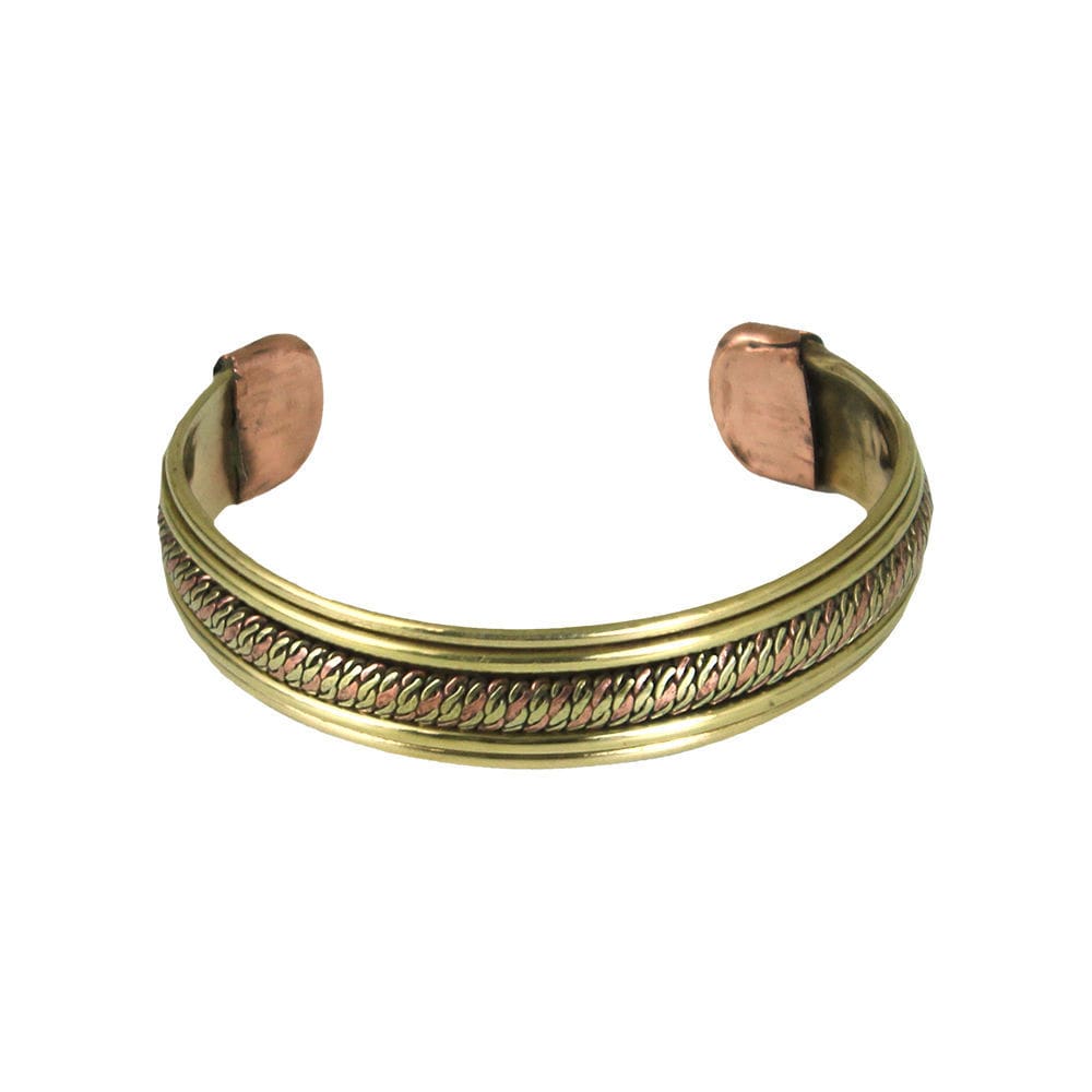 Copper brass mixed handmade bracelet