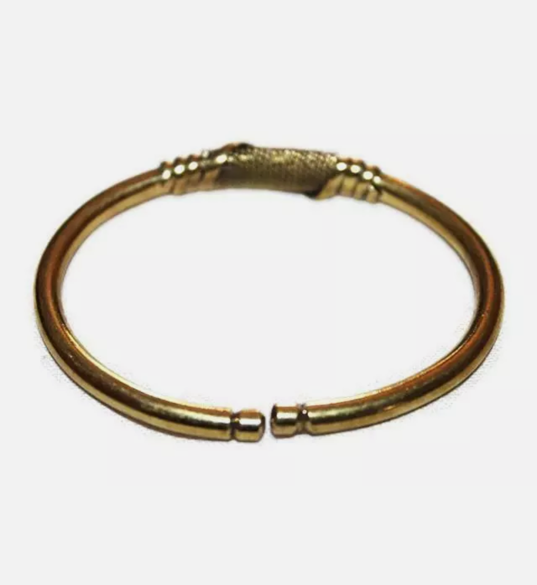 AFRICAN BRASS GOLD BRACELET BANGLE -JEWELRY
