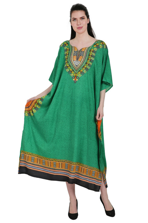 Traditional Dashiki print Kaftan